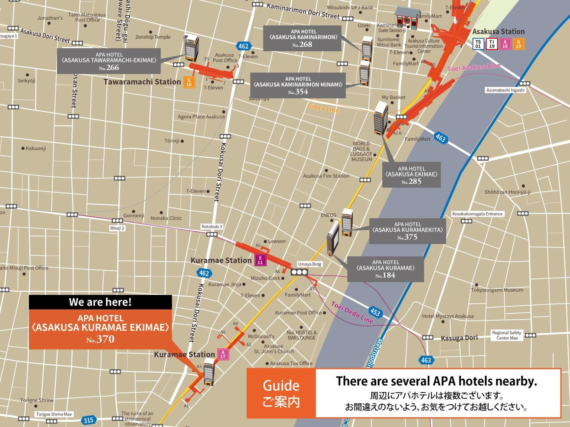 Apa Hotel Asakusa Kuramae Ekimae Tokyo Bagian luar foto